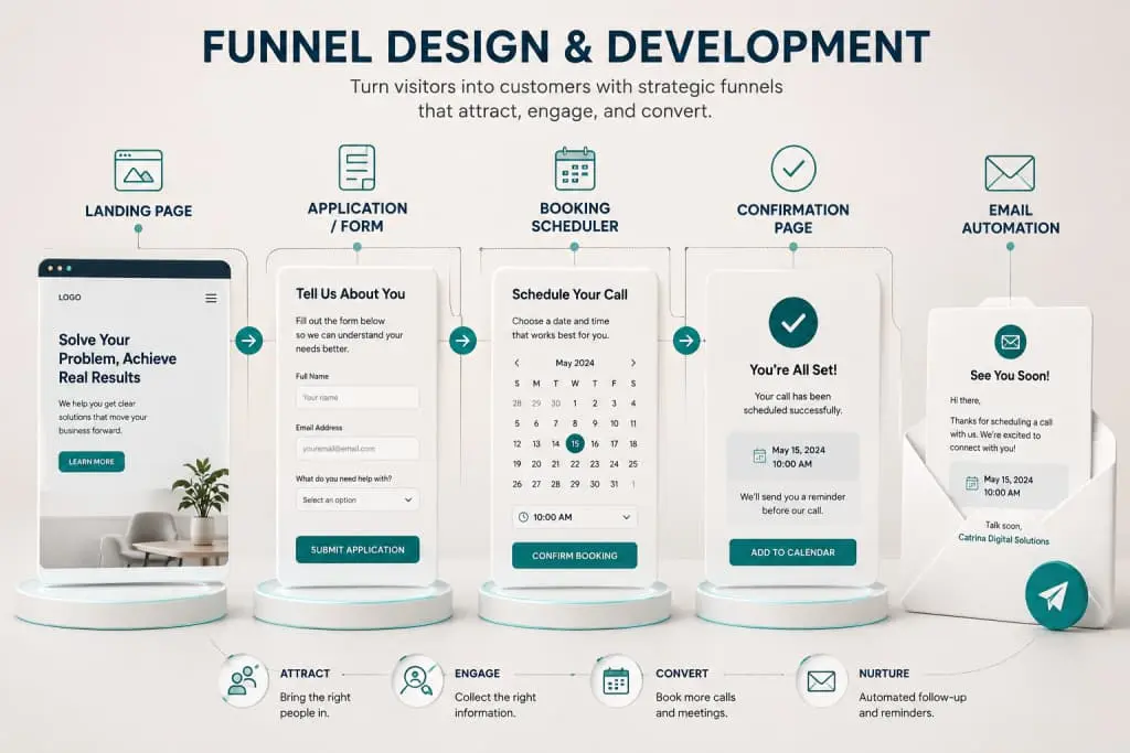 funnel design services catrina digital