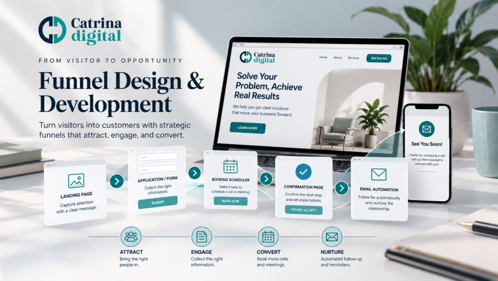 funnel design and web development